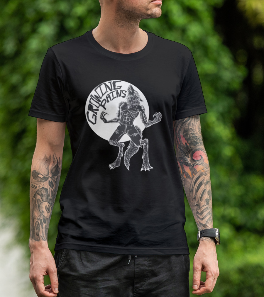 Oatmilklady Growing Pains Werewolf Transformation Full Moon T-Shirt