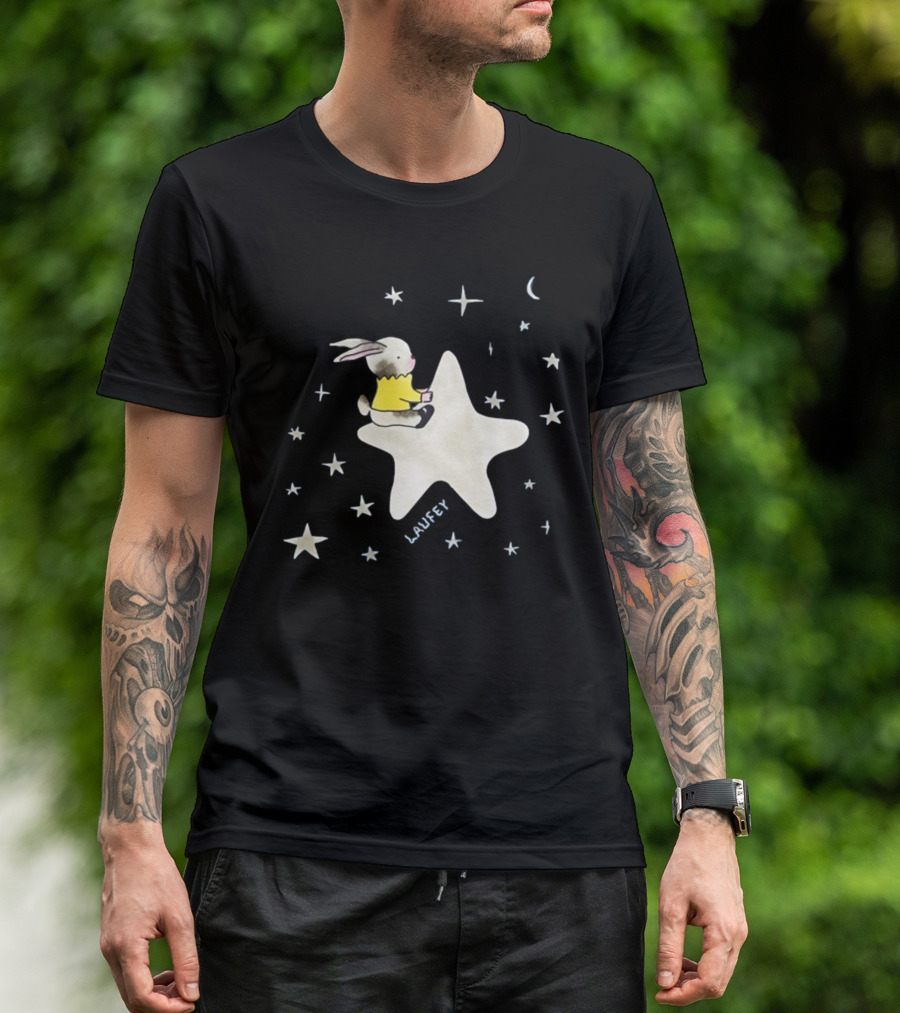 Laufey Celestial Bunny On Starry Night T-Shirt