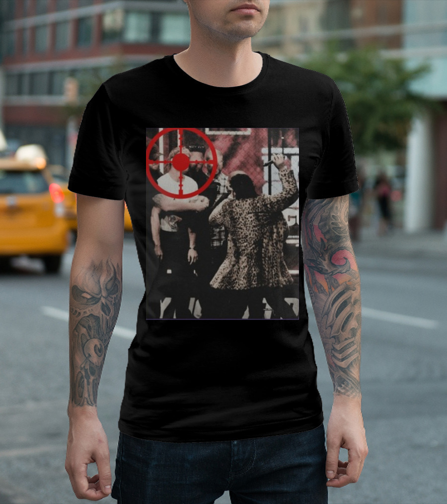 Limited Dillon Danis X Full Violence Bullseye Red Target Man Confrontation T-Shirt