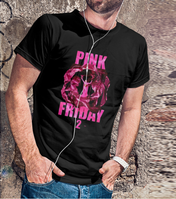 Pink Friday 2 Alternative Cover Pink Draped Figure Centered T-Shirt