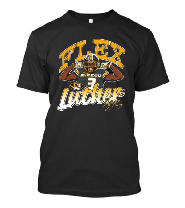 FLEX Mizzou Luther Burden Football Tiger 3 Signature T-Shirt