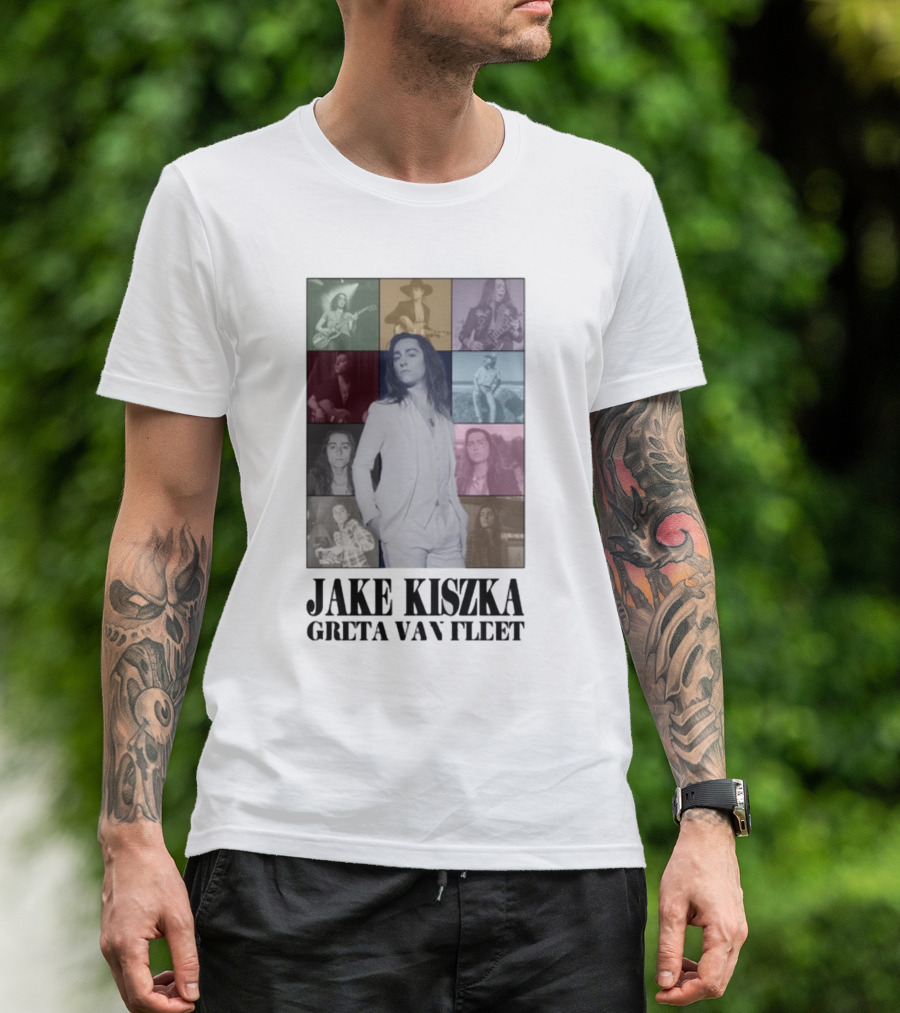 Jake Kiszka Greta Van Fleet The Eras Iconic Montage Styles And Poses T-Shirt