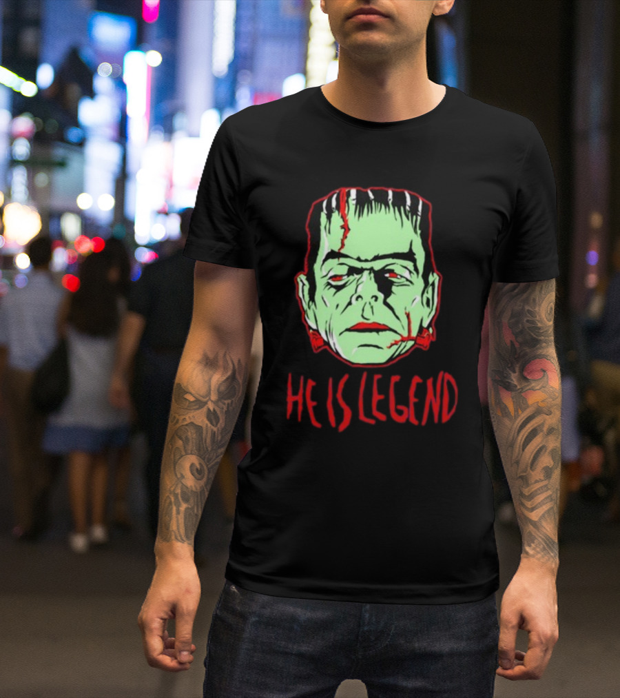 He Is Legend Frankenstein's Monster Face T-Shirt