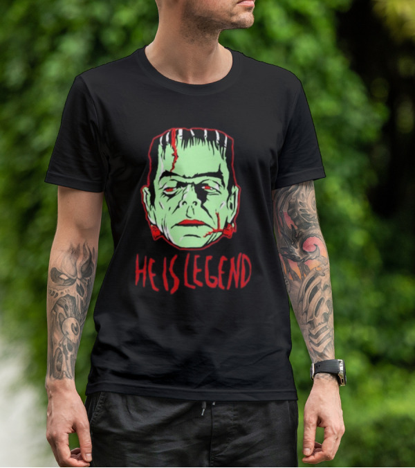 He Is Legend Frankenstein's Monster Face T-Shirt
