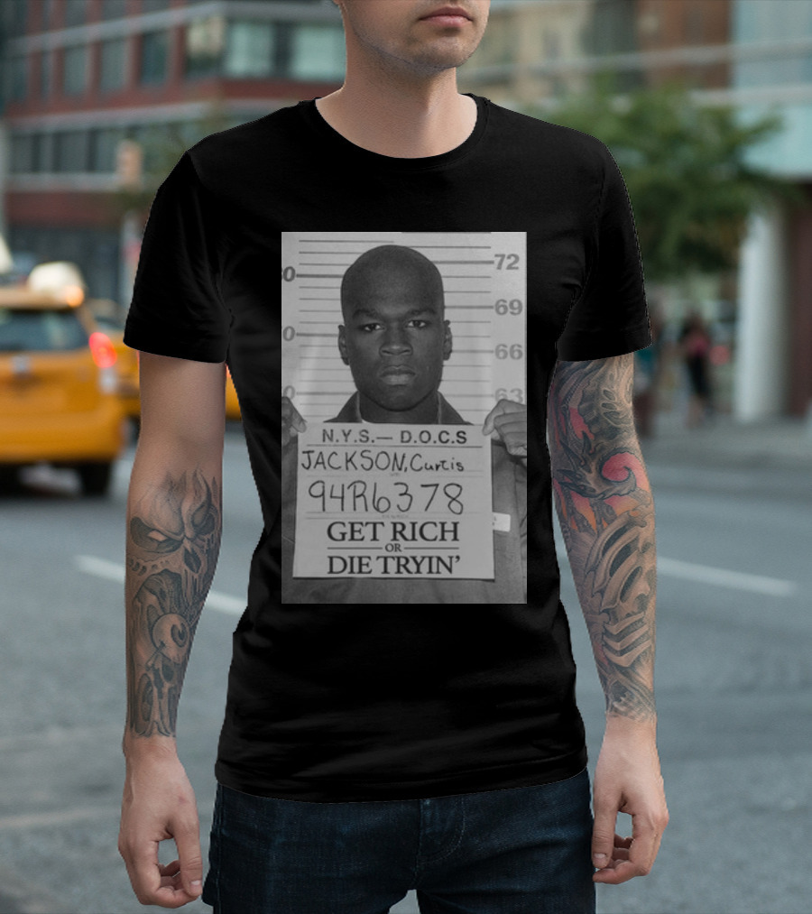 N.Y.S. D.O.C.S. 94R6378 Get Rich Or Die Tryin' Jackson Curtis T-Shirt