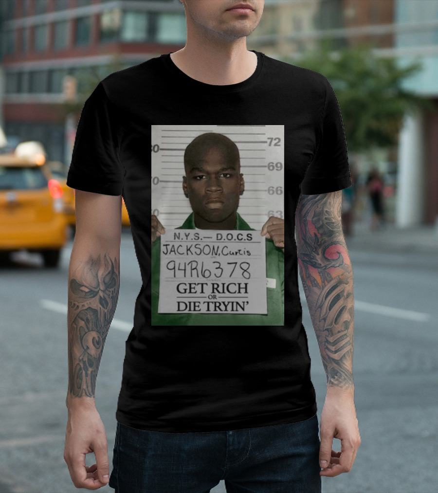 Curtis Jackson Get Rich Or Die Tryin' Mugshot 94R6378 T-Shirt