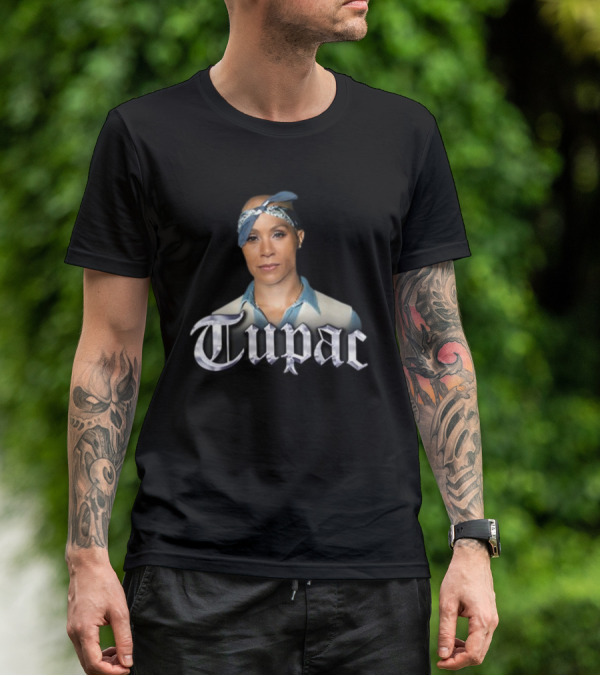 Jada Pinkett Smith Tupac Bandana Crossover T-Shirt