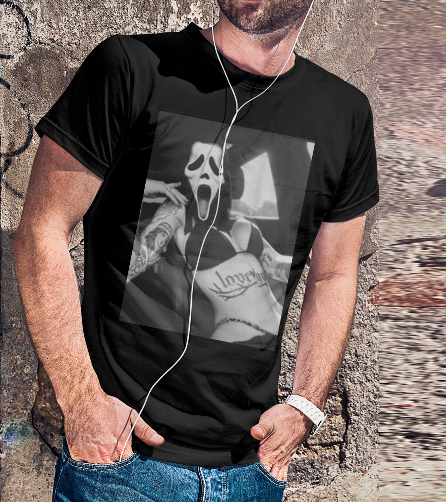Paigeamaze Scream If U Need Me Lover Girl Mask Tattoo Body T-Shirt