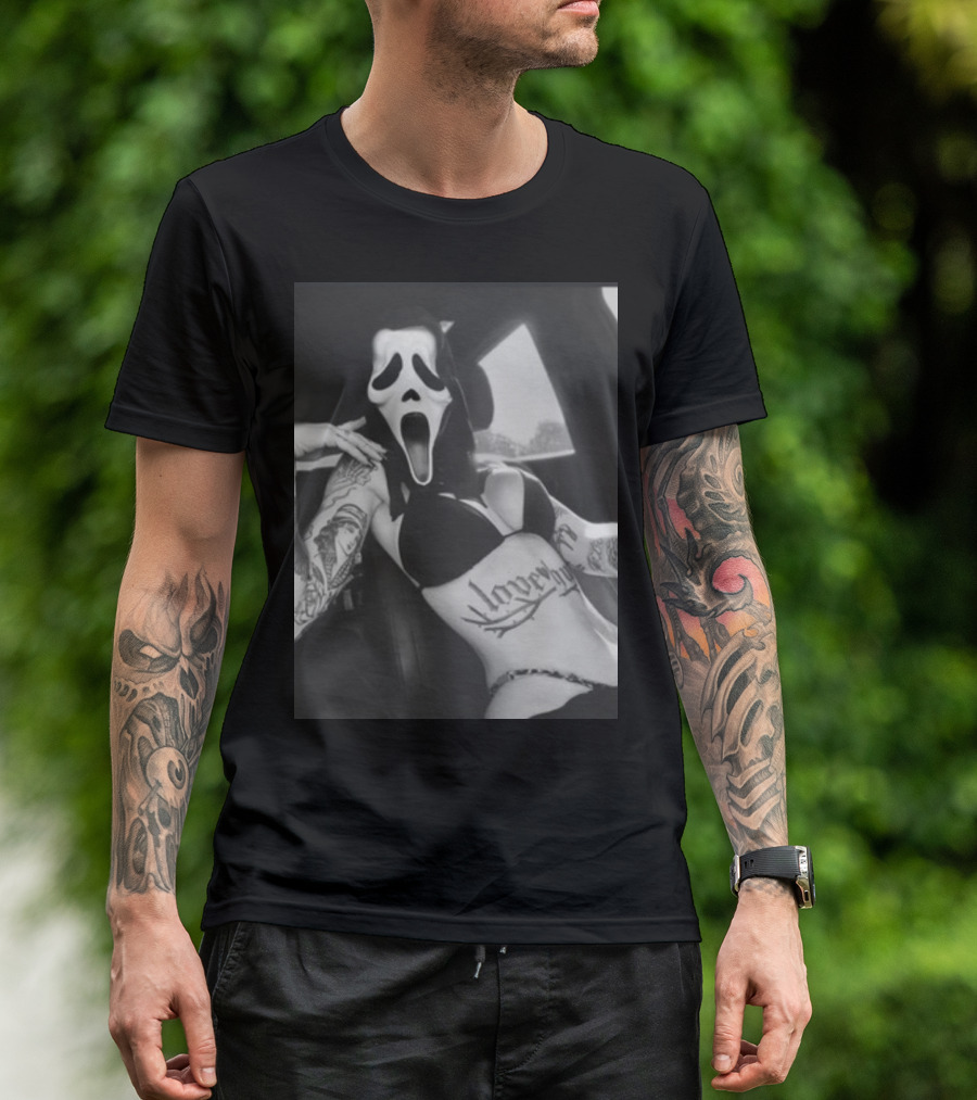 Paigeamaze Scream If U Need Me Lover Girl Mask Tattoo Body T-Shirt