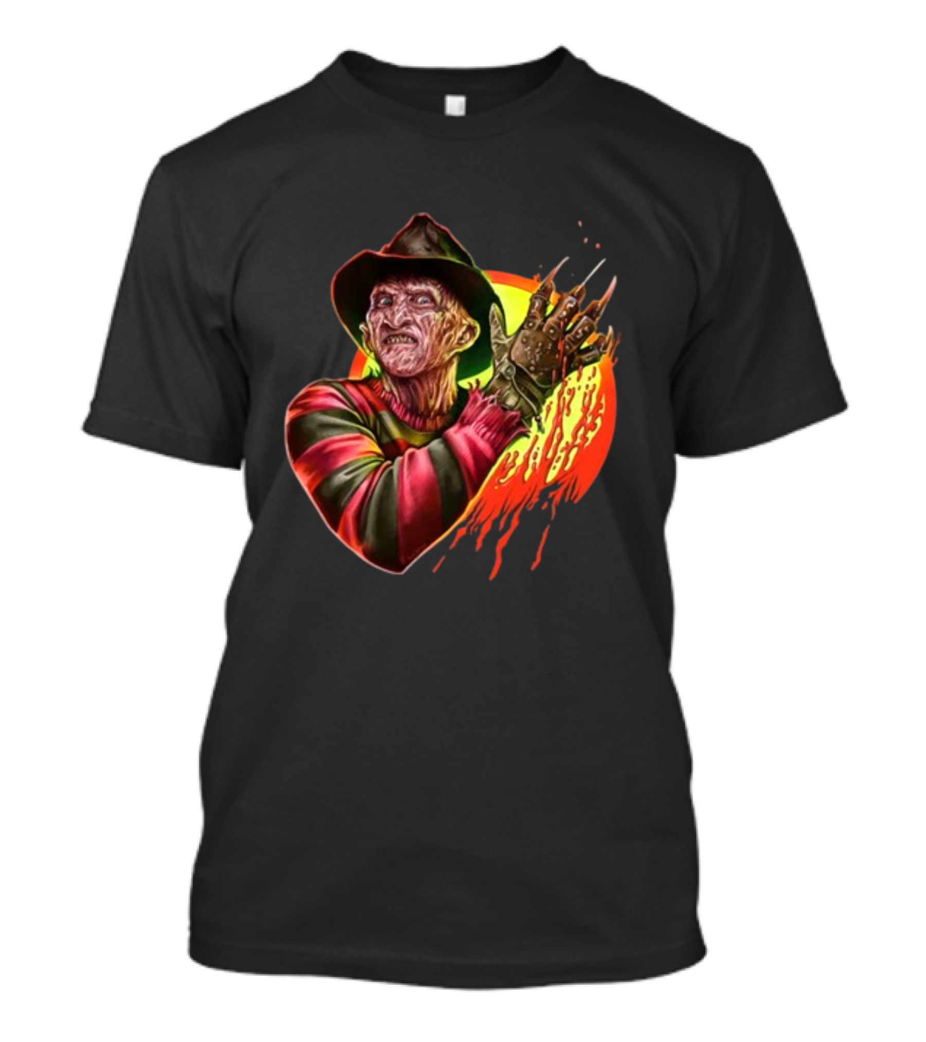 Frightrags Freddy Krueger Claws Rainbow Slashed T-Shirt
