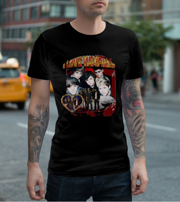 I Love Vampires Sadstreet Band Themed Collection T-Shirt
