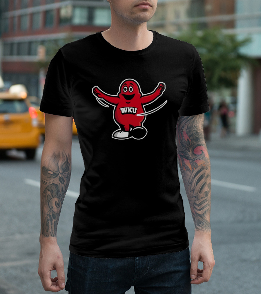 WKU Big Red Defensive Back Mascot New T-Shirt