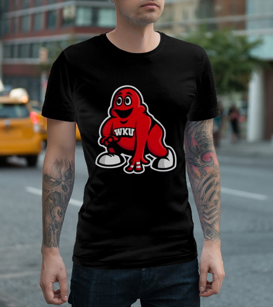WKU Big Red Linemen Character T-Shirt