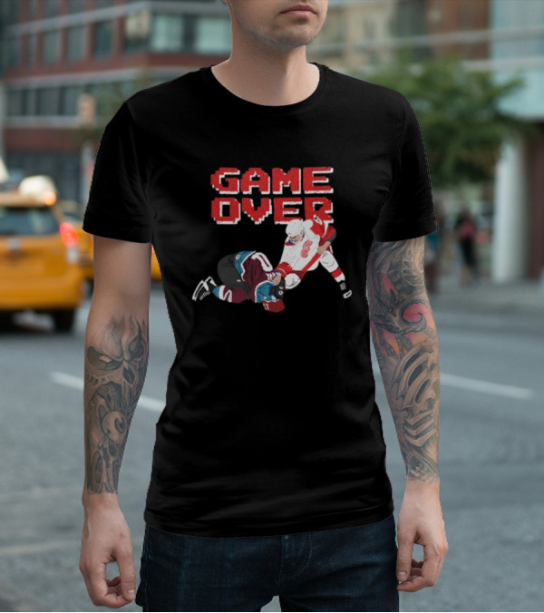 Questionableteez Fight Night Game Over Ice Hockey Showdown T-Shirt