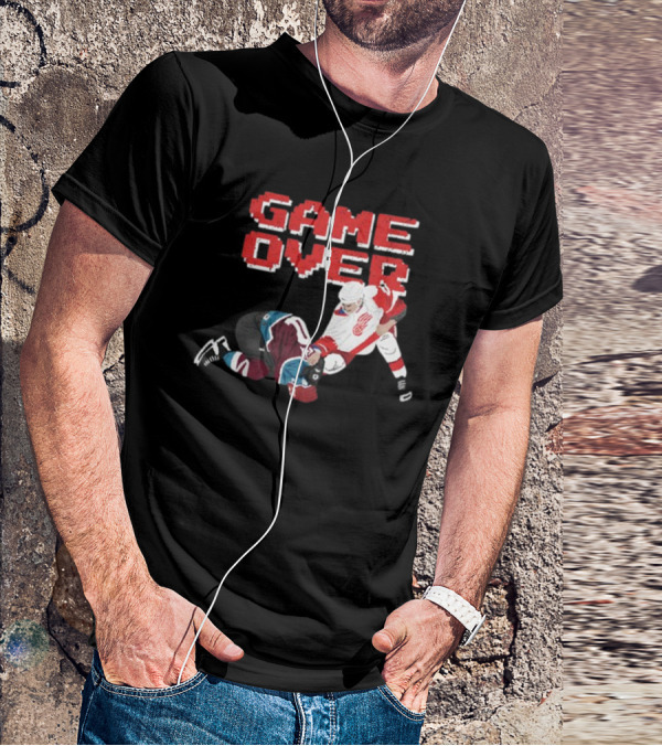 Questionableteez Fight Night Game Over Ice Hockey Showdown T-Shirt