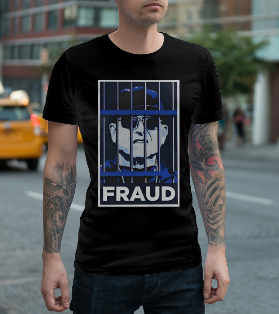 Harbaugh Behind Bars Fraud T-Shirt