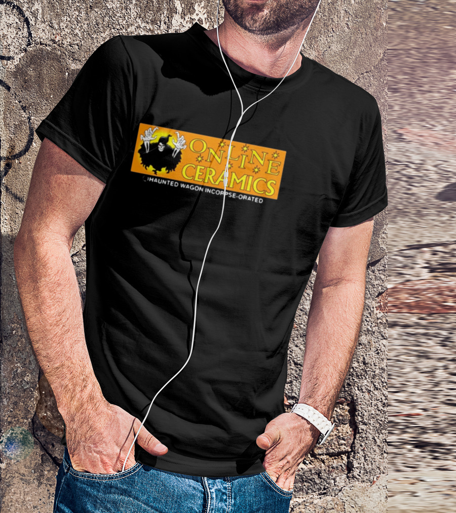 ONLINE CERAMICS HAUNTED WAGON INCORPSE-ORATED T-Shirt