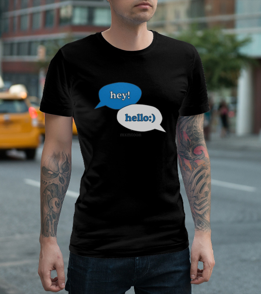 Hey Hello:) Mxmtoon Speech Bubbles T-Shirt
