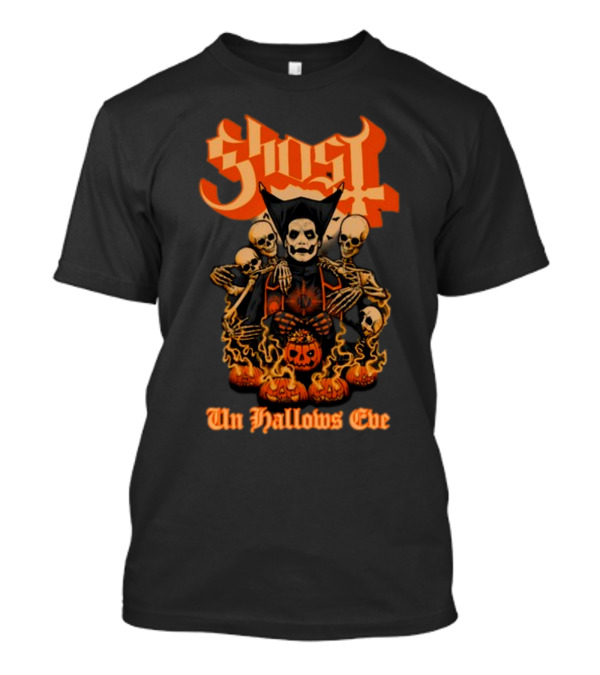 Ghost Papa Emeritus Iv Unhallows Eve Skeletons And Pumpkins T-Shirt