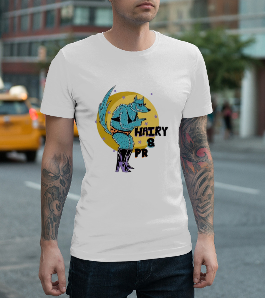 Hairy and Proud Moonlit Werewolf T-Shirt
