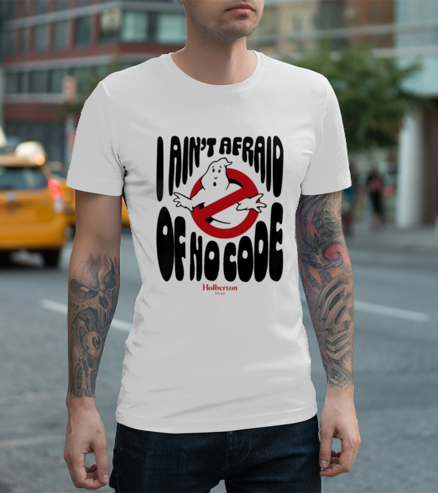 I Ain't Afraid Of No Code Julien Barbier Holberton Ghostbusters T-Shirt