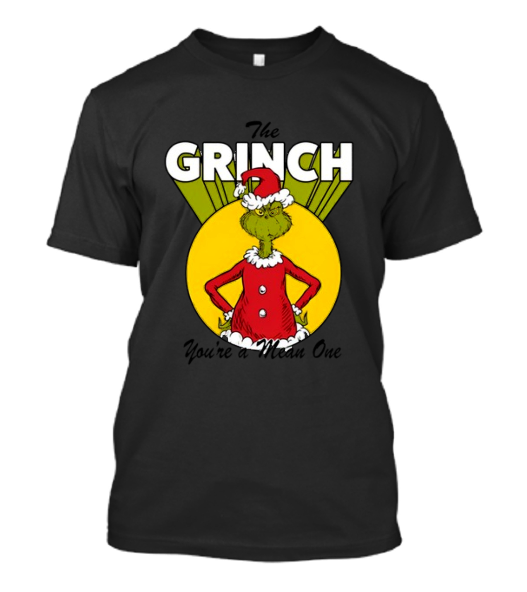 Junior's Dr. Seuss The Grinch You're A Mean One Christmas T-Shirt
