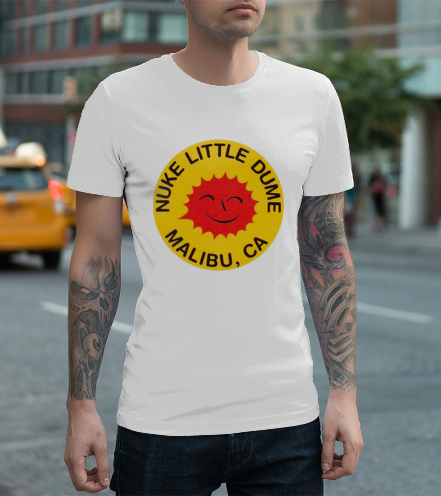 Nuke Little Dume Malibu CA Smiling Sun T-Shirt