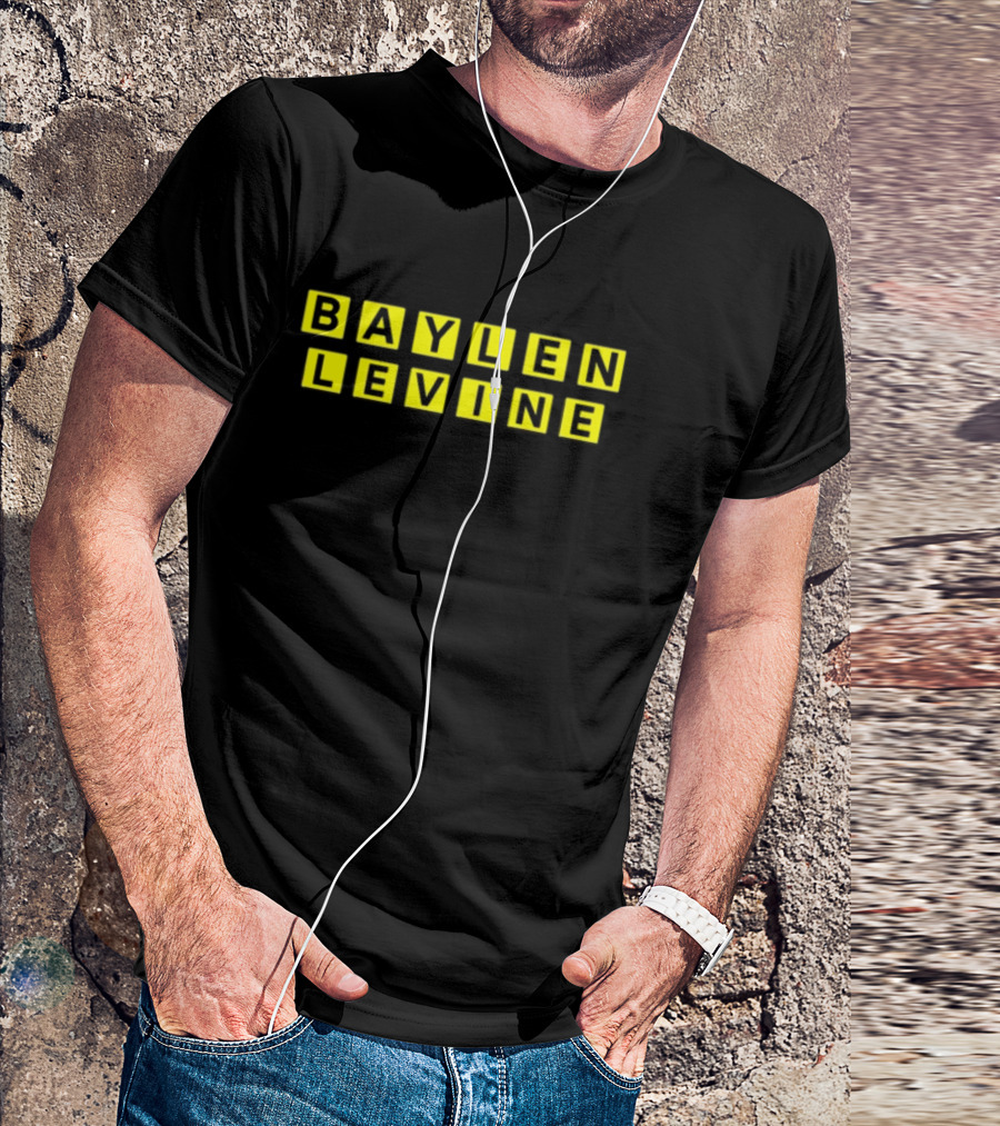 Baylen Levine Yellow Block Letters T-Shirt
