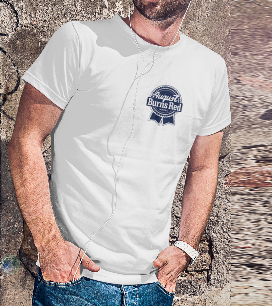 August Burns Red Beer Can Design White T-Shirt