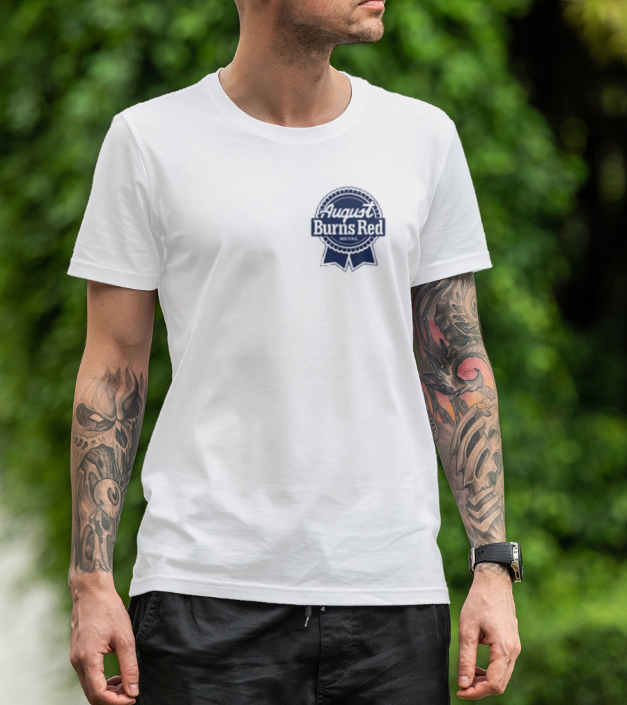 August Burns Red Beer Can Design White T-Shirt