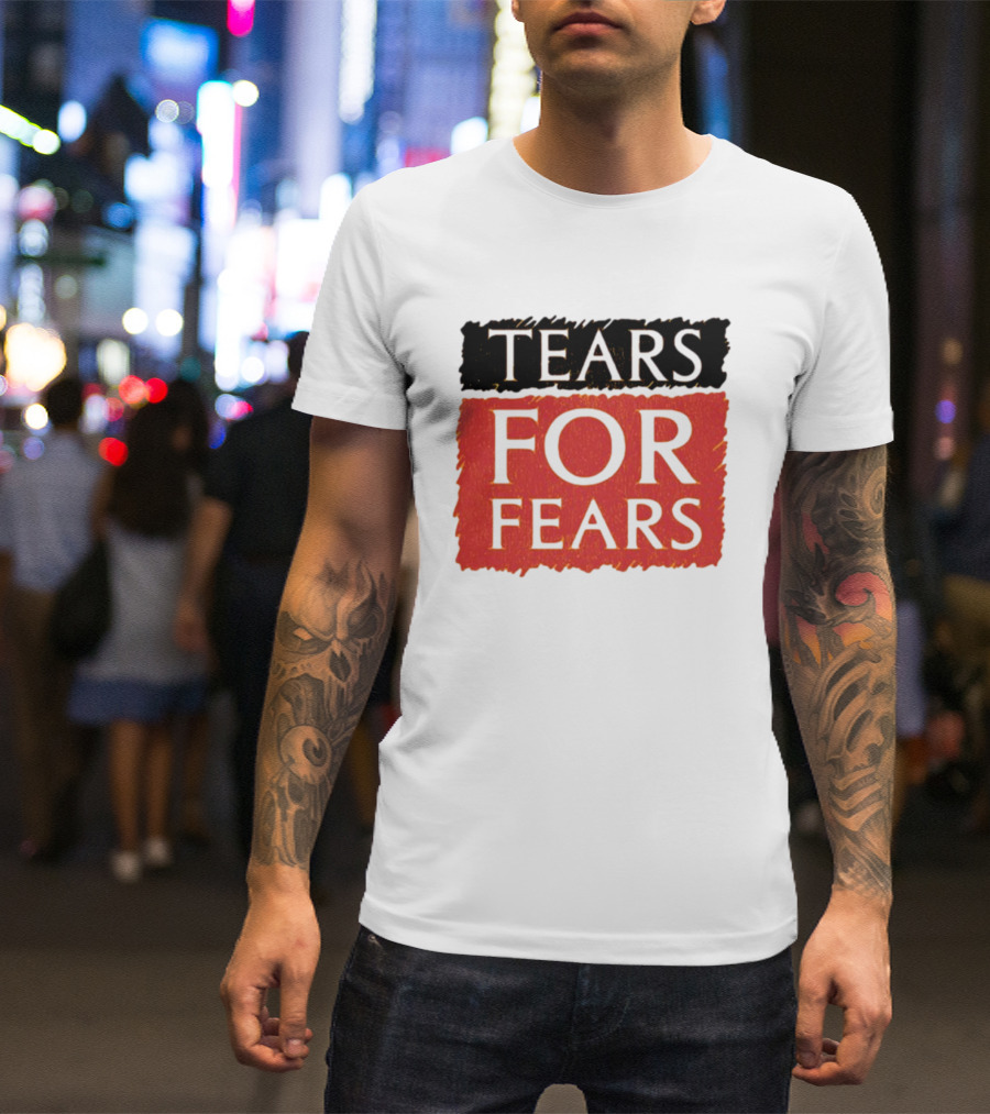 TEARS FOR FEARS Iconic Logo On Black T-Shirt