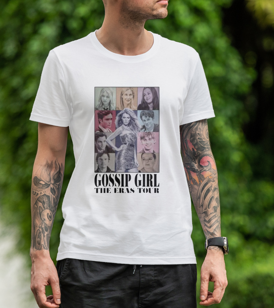 Gossip Girl The Eras Tour Featuring Iconic Cast Collage T-Shirt
