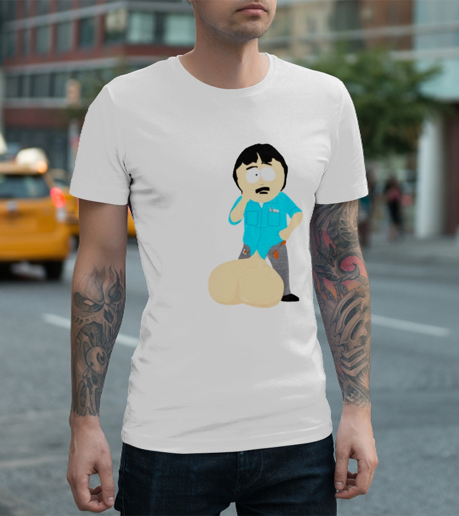 Ladies My Eyes Are Up Here Randy Marsh Humor South Park Character T-Shirt