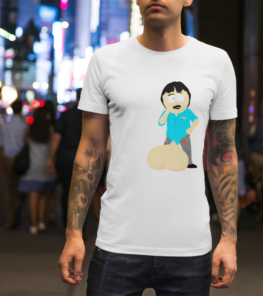 Ladies My Eyes Are Up Here Randy Marsh Humor South Park Character T-Shirt