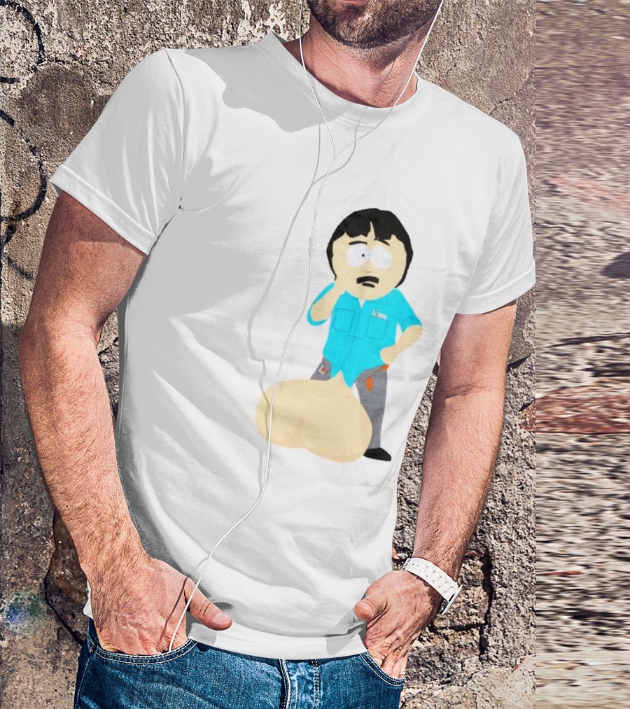 Ladies My Eyes Are Up Here Randy Marsh Humor South Park Character T-Shirt