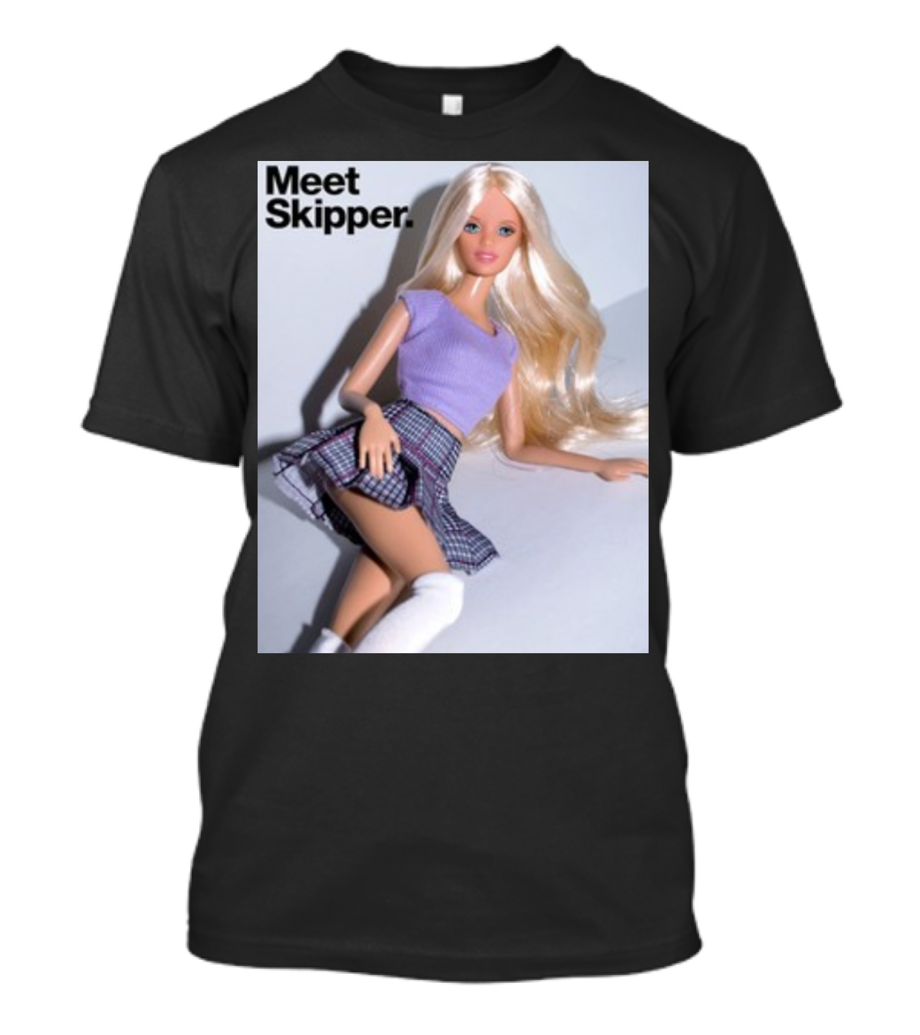 Meet Skipper Barbie Doll Vintage Style Fashion T-Shirt