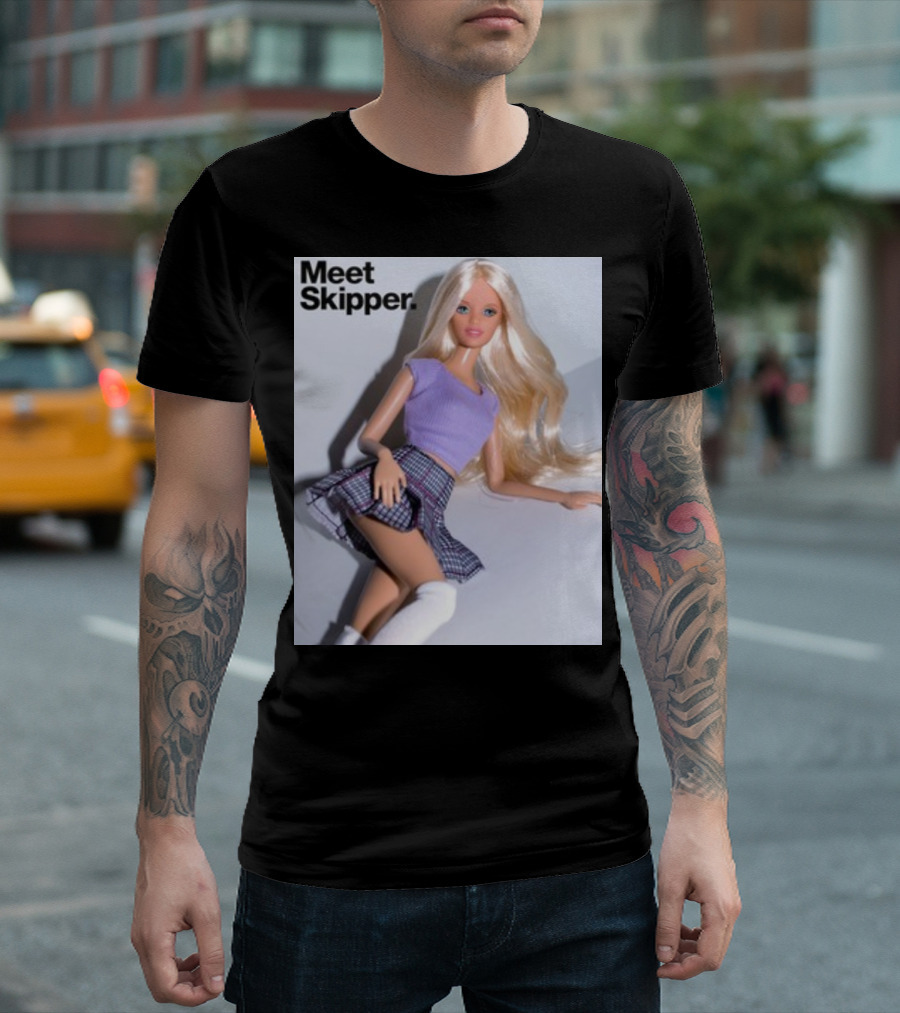 Meet Skipper Barbie Doll Vintage Style Fashion T-Shirt