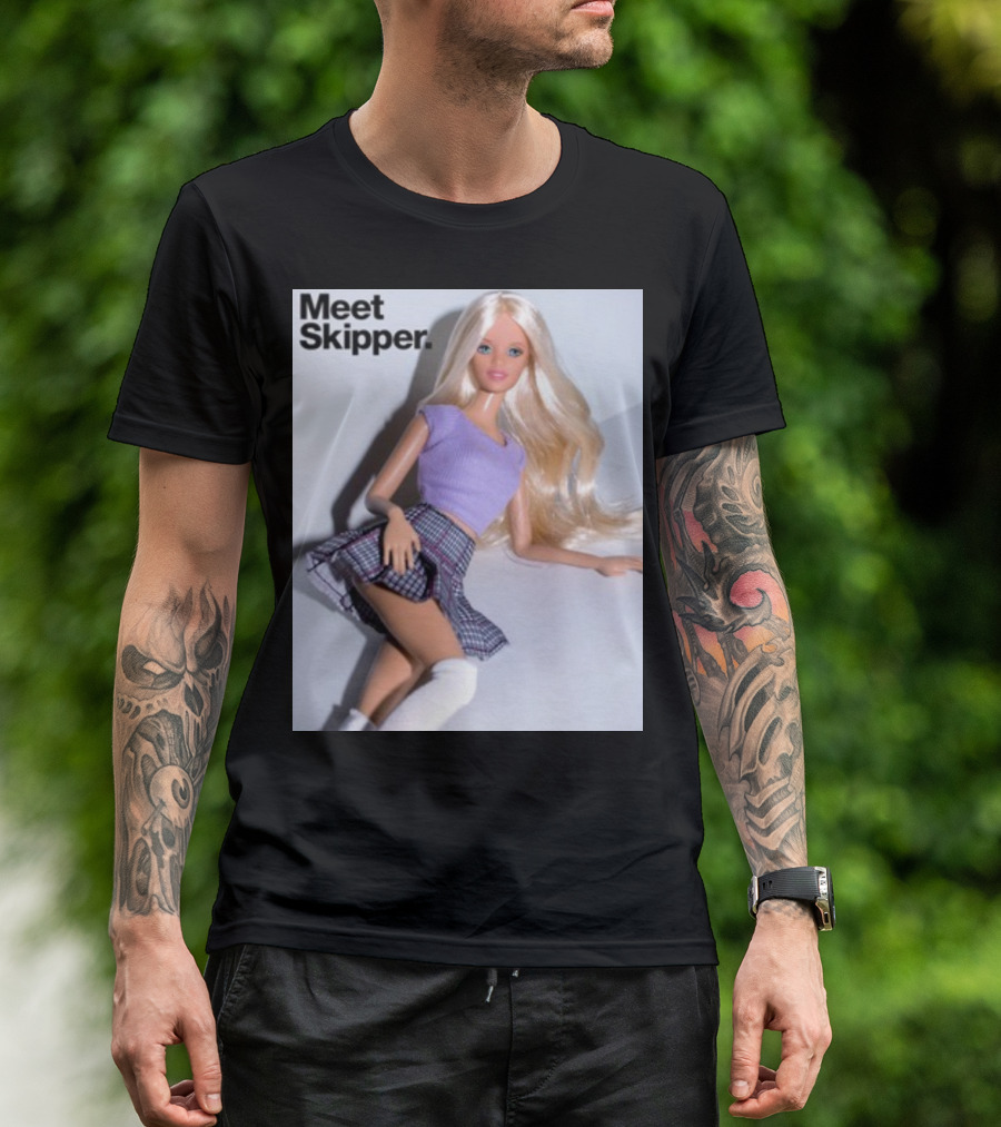 Meet Skipper Barbie Doll Vintage Style Fashion T-Shirt