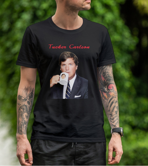 Tucker Carlson Drinking From A Personalized Mug T-Shirt