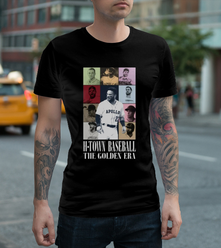 Apollohou H-Town Baseball The Golden Era Apollo Collection T-Shirt