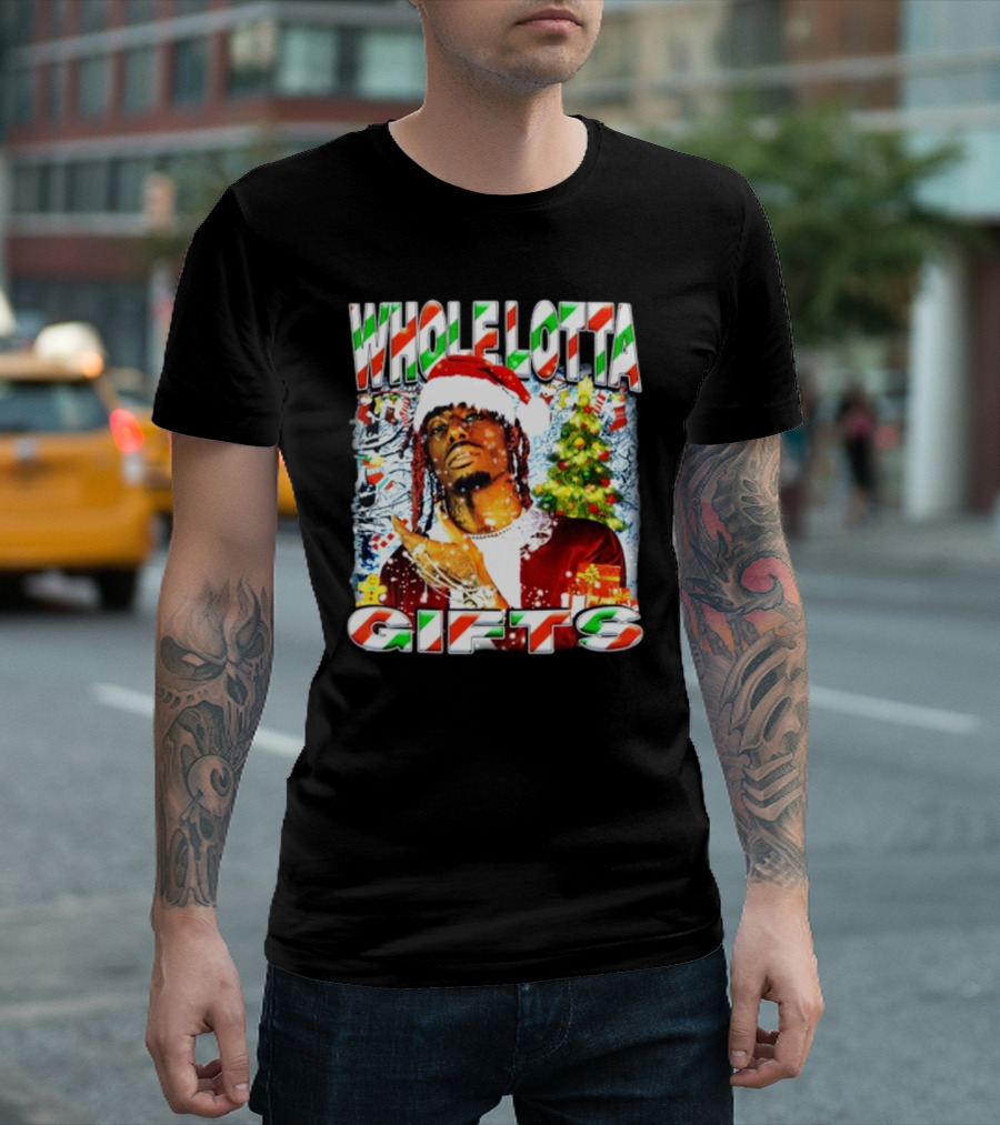 Whole Lotta Gifts Christmas Santa T-Shirt