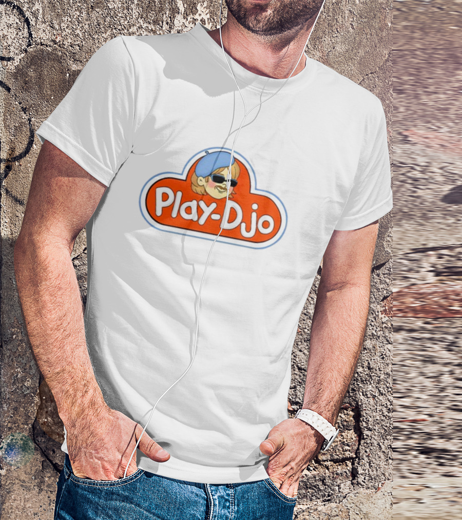 Play Djo Joe Keery Beret Sunglasses Cartoon T-Shirt