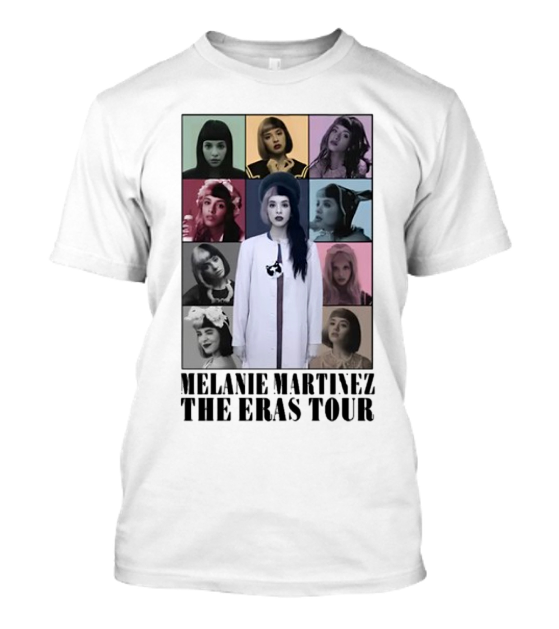 MELANIE MARTINEZ THE ERAS TOUR MULTICOLOR GRID PORTRAITS T-Shirt