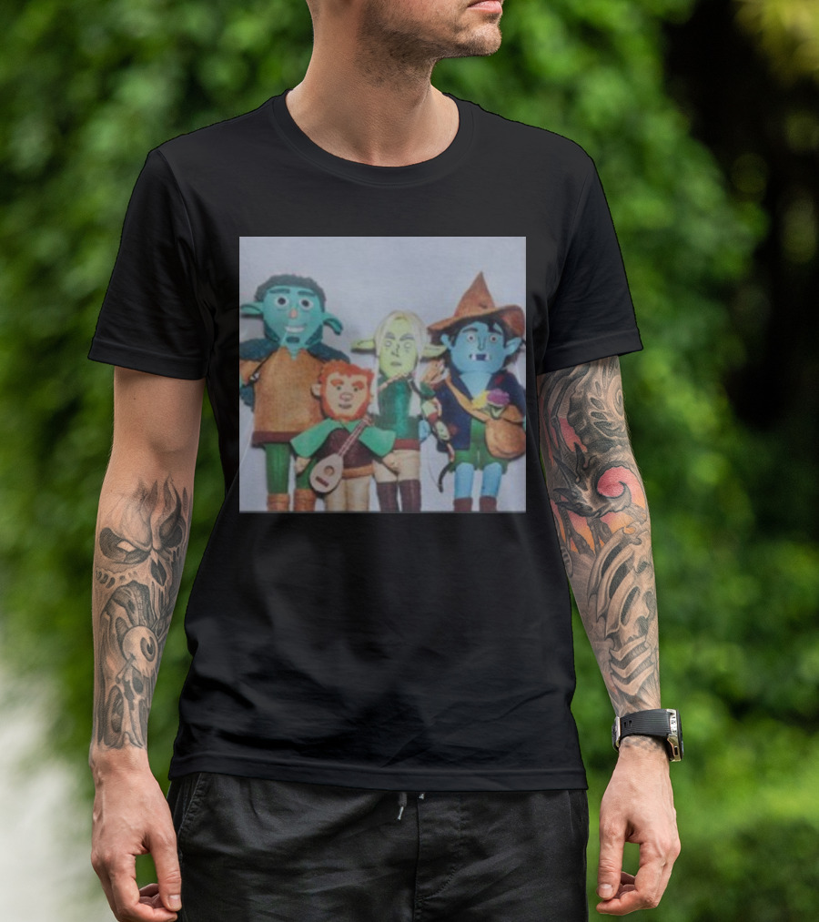 Tales From The Stinky Dragon Puppet Group Characters T-Shirt
