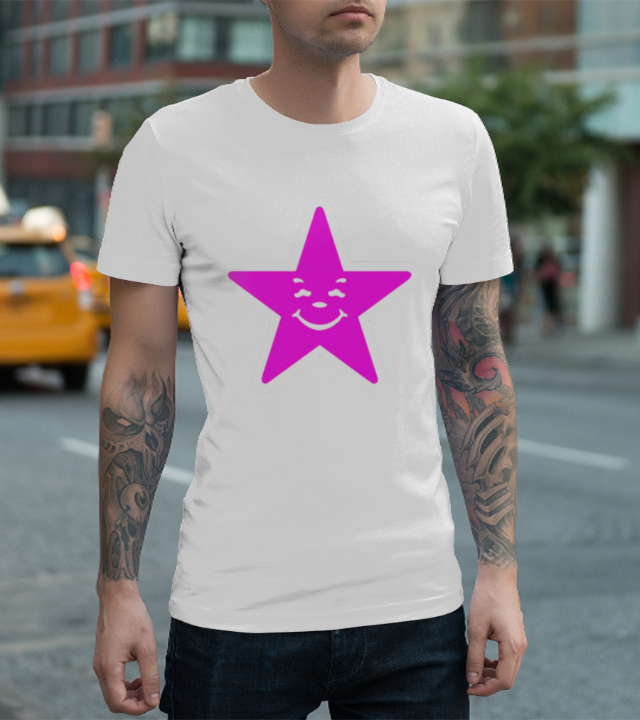 Austin Babbitt Asspizza Smiling Star Pink T-Shirt