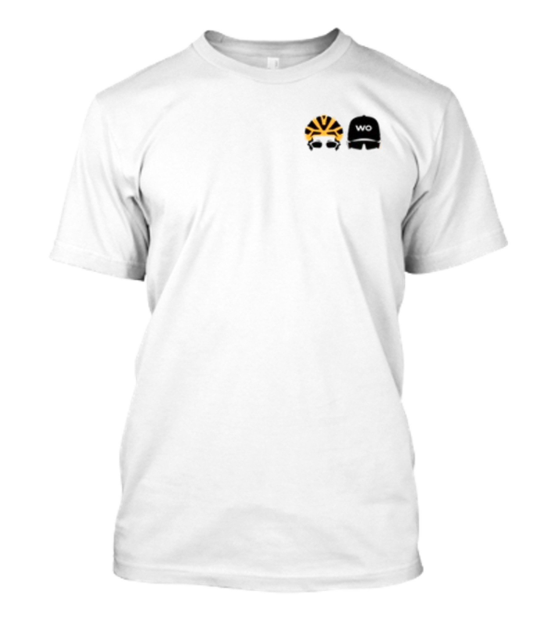 Watts Occurring Yellow Helmet WO Cap Cycling T-Shirt
