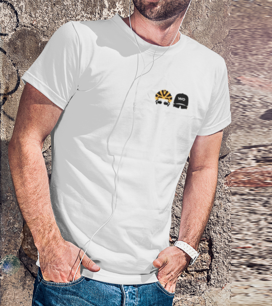Watts Occurring Yellow Helmet WO Cap Cycling T-Shirt