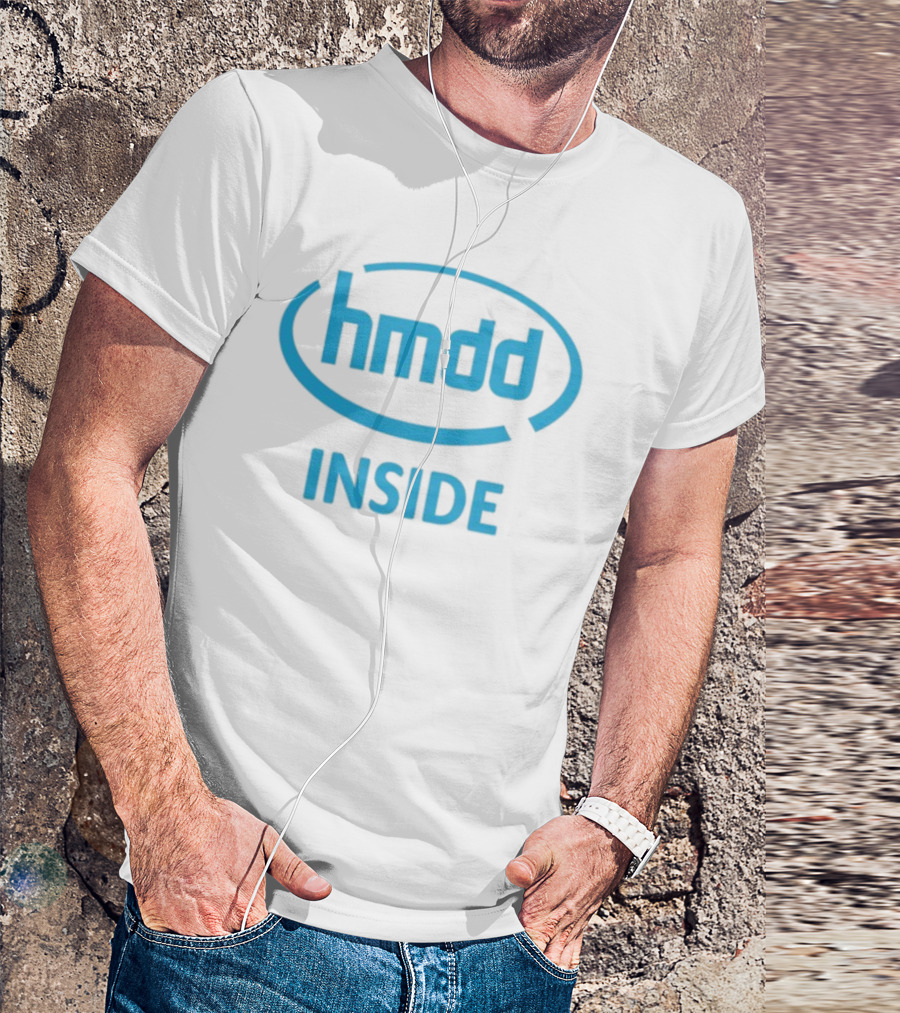 Hmdd Inside Logo Parody Dantebowe Wearing T-Shirt