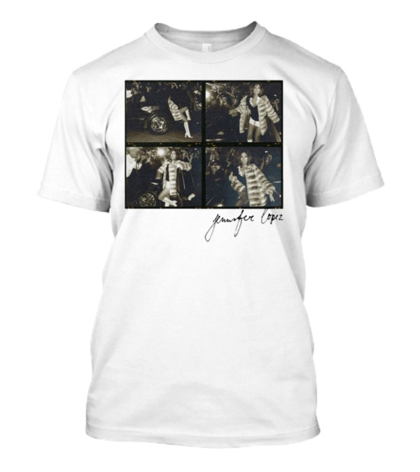 Jennifer Lopez Photo Collage With Signature T-Shirt