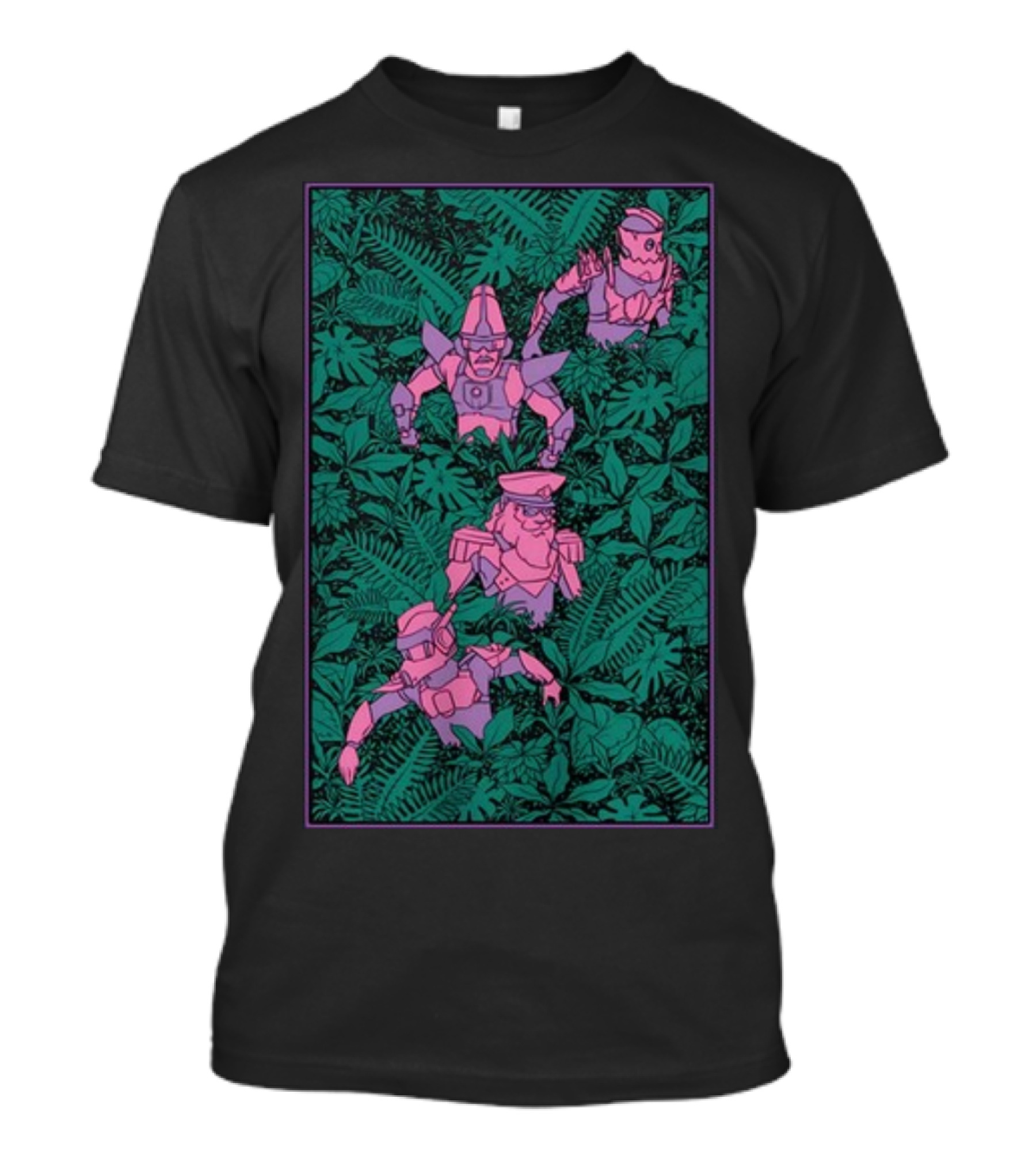 Rainforest Robot Explorers Jungle Expedition T-Shirt